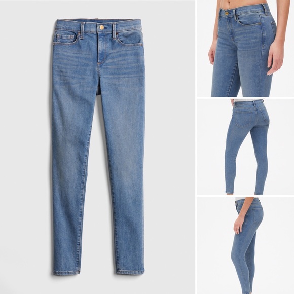 mid rise true skinny jeans